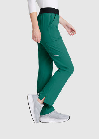 Skechers Women's Vitality Logo Elastic Waist Petite Pant