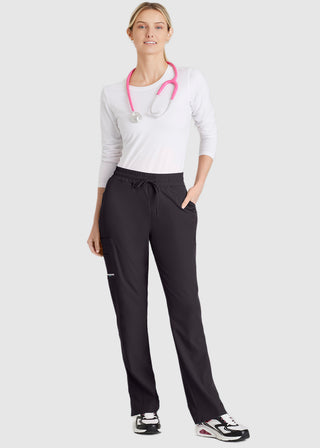 Skechers Women's Scrubs Gamma 6-Pocket Elastic Waistband Petite Cargo Pant