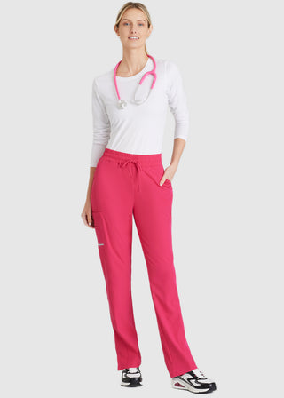 Skechers Women's Scrubs Gamma 6-Pocket Elastic Waistband Petite Cargo Pant