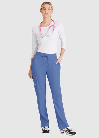 Skechers Women's Scrubs Gamma 6-Pocket Elastic Waistband Petite Cargo Pant