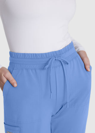 Skechers Unisex Reach Shirred Waistband Slim and Straight Petite Pant