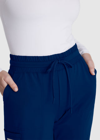 Skechers Unisex Reach Shirred Waistband Slim and Straight Petite Pant