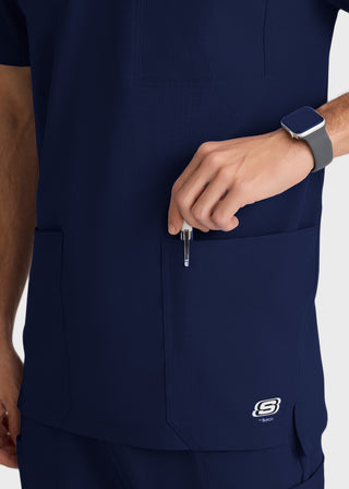 Skechers Men's Thesis Round Neck Scrub Top
