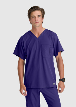 Skechers Men's Structure Crossover V-neck Basic Scrub Top