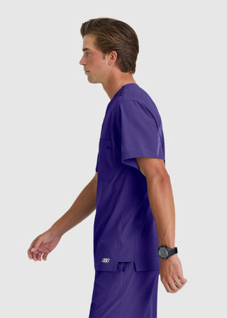 Skechers Men's Structure Crossover V-neck Basic Scrub Top