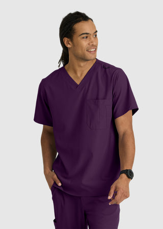 Skechers Men's Structure Crossover V-neck Basic Scrub Top