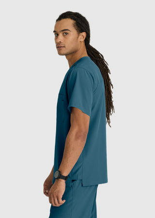 Skechers Men's Structure Crossover V-neck Basic Scrub Top