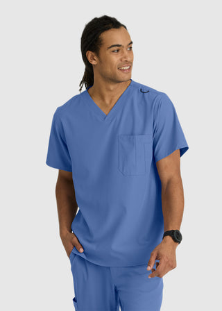 Skechers Men's Structure Crossover V-neck Basic Scrub Top