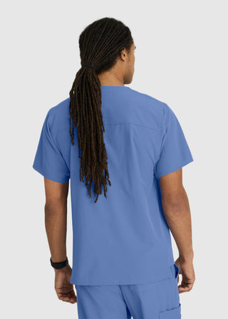 Skechers Men's Structure Crossover V-neck Basic Scrub Top