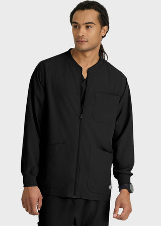 Skechers Men's 30" Structure Cuffed Zip Front Warm Up Jacket
