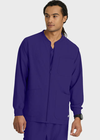 Skechers Men's 30" Structure Cuffed Zip Front Warm Up Jacket