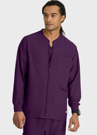 Skechers Men's 30" Structure Cuffed Zip Front Warm Up Jacket