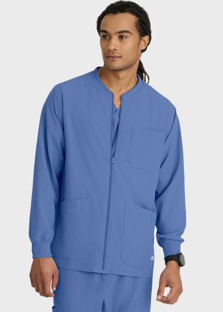 Skechers Men's 30" Structure Cuffed Zip Front Warm Up Jacket