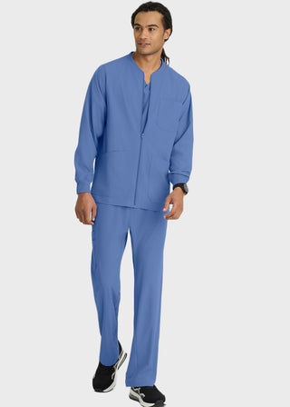 Skechers Men's 30" Structure Cuffed Zip Front Warm Up Jacket