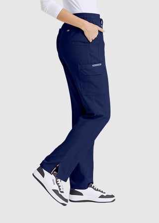 Skechers Women's Scrubs Gamma 6-Pocket Elastic Waistband Petite Cargo Pant