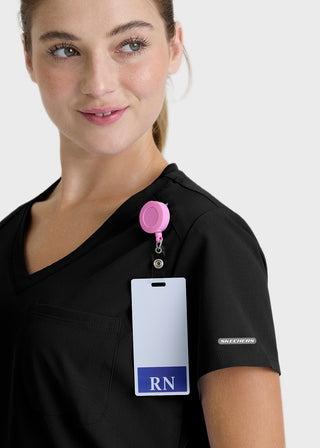 Skechers Women's V-Neck Tuck-In Scrub Top