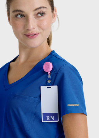 Skechers Women's V-Neck Tuck-In Scrub Top