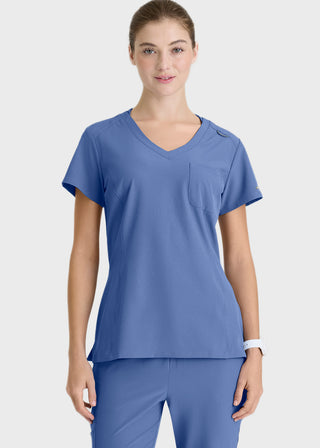 Skechers Women's V-Neck Tuck-In Scrub Top
