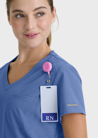 Skechers Women's V-Neck Tuck-In Scrub Top