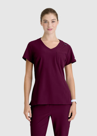 Skechers Women's V-Neck Tuck-In Scrub Top