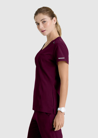 Skechers Women's V-Neck Tuck-In Scrub Top