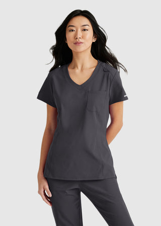 Skechers Women's V-Neck Tuck-In Scrub Top