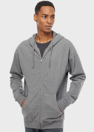 Independent Trading Co Midweight Full-Zip Hooded Sweatshirt