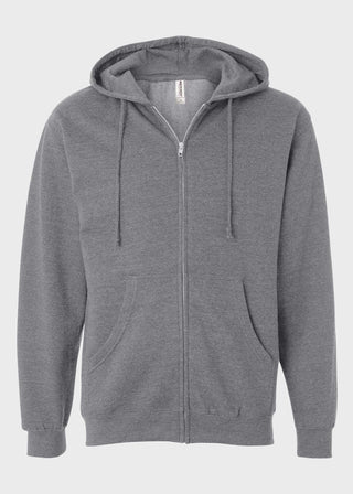 Independent Trading Co Midweight Full-Zip Hooded Sweatshirt