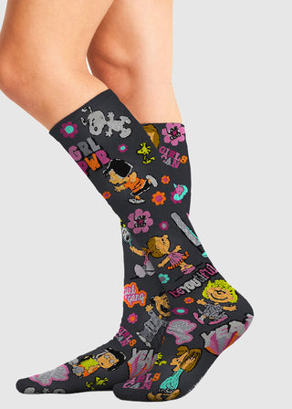 Cherokee Legwear Knee High Compression Socks in Girls Can