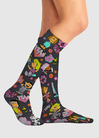 Cherokee Legwear Knee High Compression Socks in Girls Can