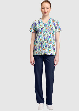 Cherokee Licensed V-Neck Top Unisex in Nemo And Dory