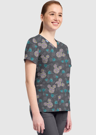 Cherokee Licensed V-Neck Top Unisex in Dandy Mickey