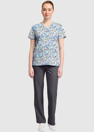 Cherokee Licensed V-Neck Top Unisex in Groovy Snoopy