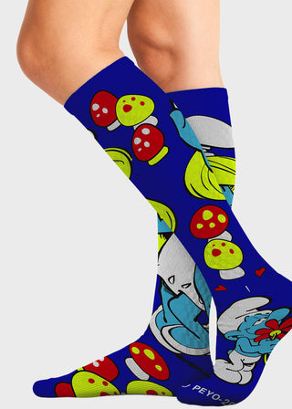 Cherokee Legwear Women's Compression Socks in Smurfette
