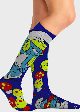 Cherokee Legwear Women's Compression Socks in Smurfette