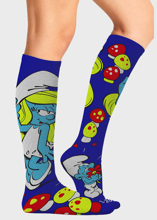 Cherokee Legwear Women's Compression Socks in Smurfette