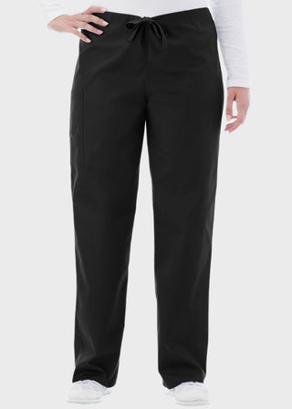 White Swan Fundamentals Unisex Full Drawstring Petite Scrub Pant