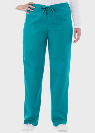 White Swan Fundamentals Unisex Full Drawstring Petite Scrub Pant
