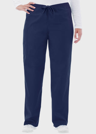 White Swan Fundamentals Unisex Full Drawstring Petite Scrub Pant
