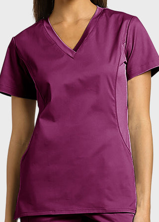 White Cross Allure Slim-Fit V-Neck Top