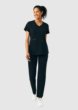 Whitecross Women's Mixed Media Boot Cut Petite Pant