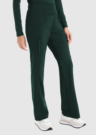 Whitecross Women's Mixed Media Boot Cut Petite Pant