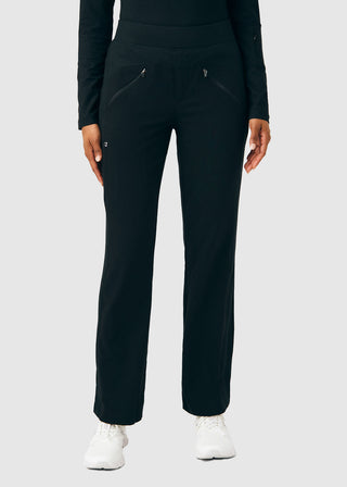 Whitecross Women's Mixed Media Boot Cut Petite Pant