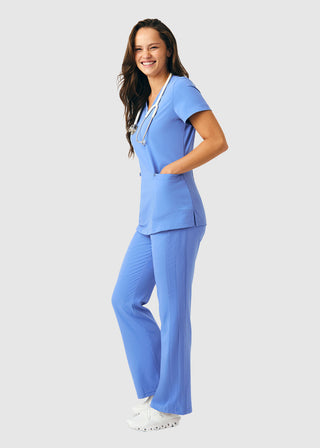 Whitecross Women's Mixed Media Boot Cut Petite Pant