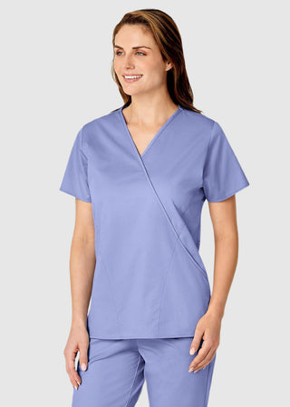 Wink Scrubs Women's Mock Wrap Nursing Scrub Top
