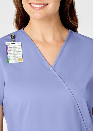Wink Scrubs Women's Mock Wrap Nursing Scrub Top