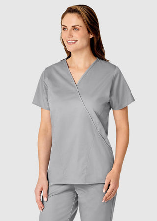 Wink Scrubs Women's Mock Wrap Nursing Scrub Top