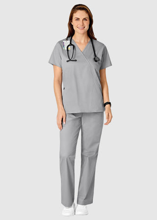 Wink Scrubs Women's Mock Wrap Nursing Scrub Top