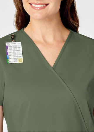 Wink Scrubs Women's Mock Wrap Nursing Scrub Top