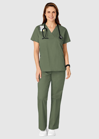 Wink Scrubs Women's Mock Wrap Nursing Scrub Top